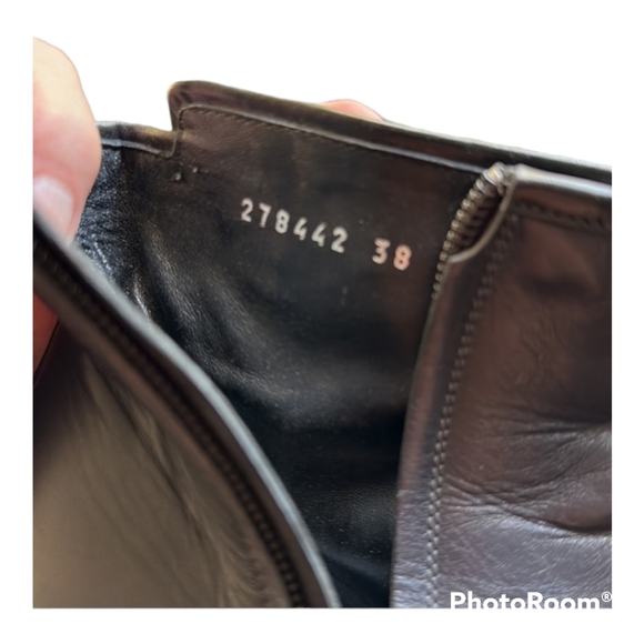 BALENCIAGA BLACK LEATHER WEDGE BOOTS EUC - Picture 6 of 12